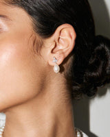 עגילי פרינסס סילבר-eios jewelry