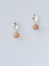 עגילי לונה כתום-eios jewelry