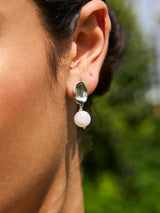 עגילי לונה לבן-eios jewelry