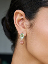 עגילי לונה כתום-eios jewelry