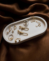 OVAL MARBLE TRAY-eios jewelry