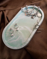 OVAL MARBLE TRAY-eios jewelry