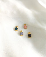 OVAL ENAMEL CHARM-eios jewelry
