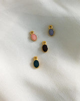 OVAL ENAMEL CHARM-eios jewelry