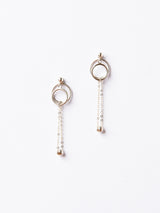 ROLL EARRING SILVER-eios jewelry