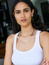 שרשרת סנייק סילבר-eios jewelry