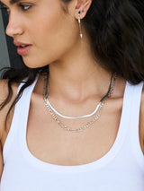 שרשרת סנייק סילבר-eios jewelry