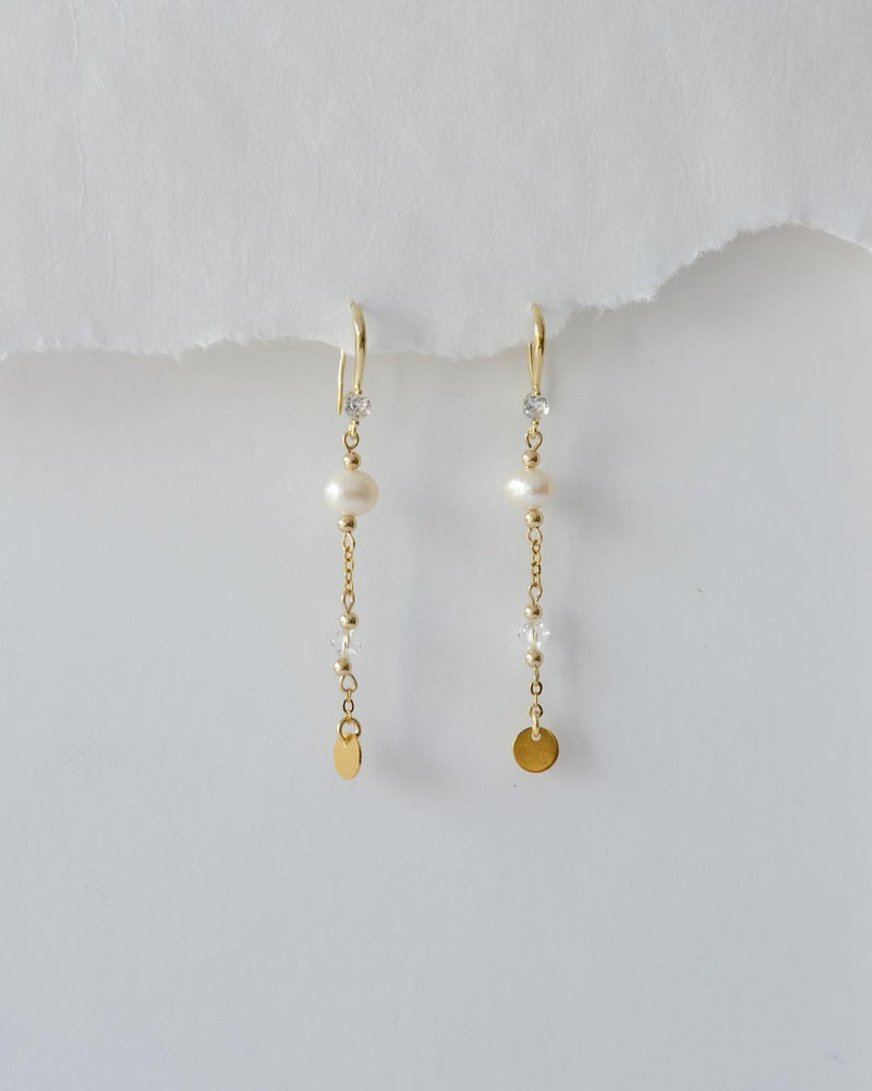 עגילי אדליין גולד-eios jewelry