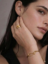 טבעת אוליבר גולד-eios jewelry