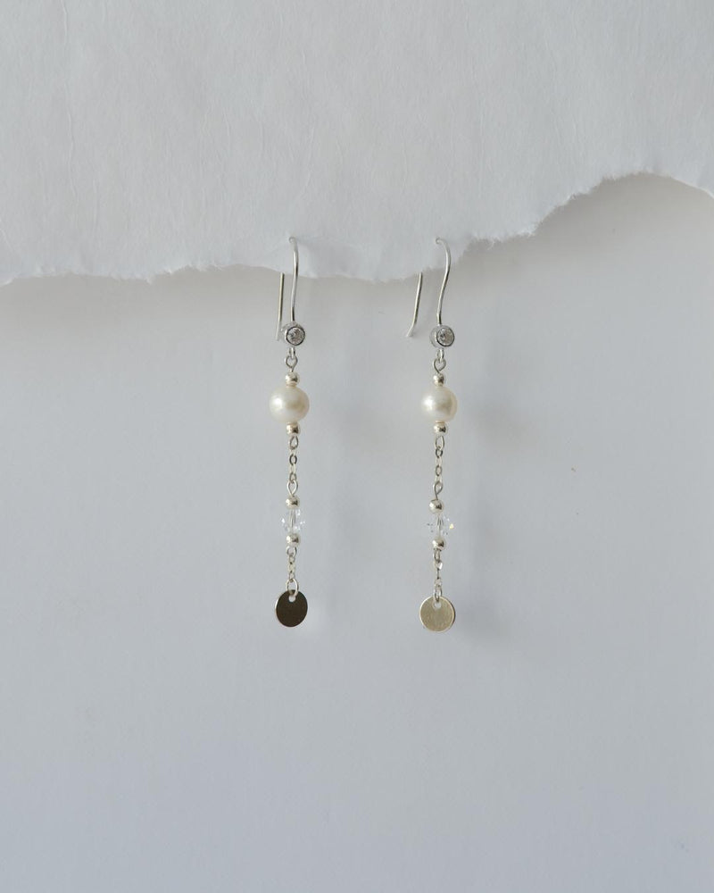 עגילי אדליין סילבר-eios jewelry