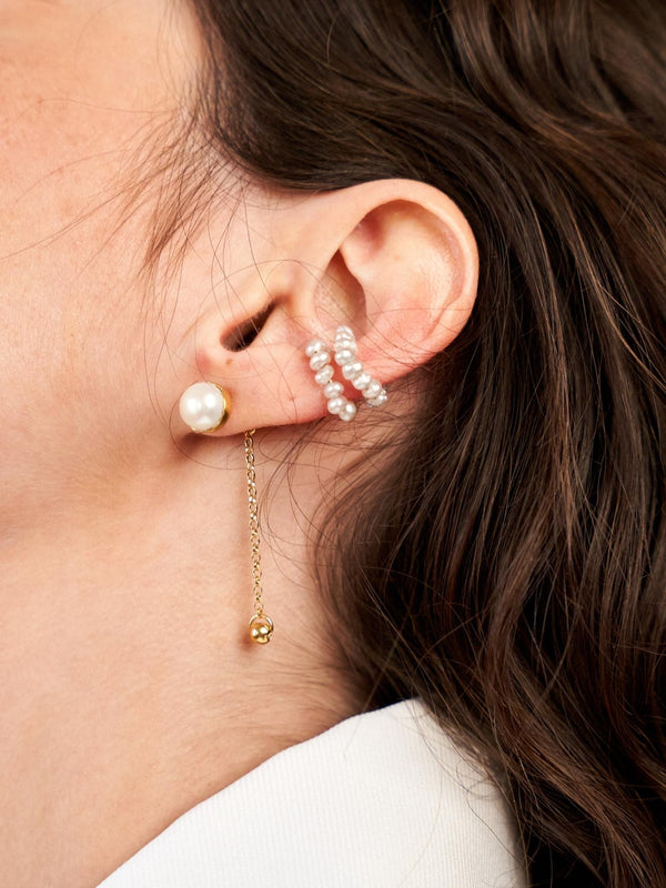 DOT GOLD EARRINGS-eios jewelry