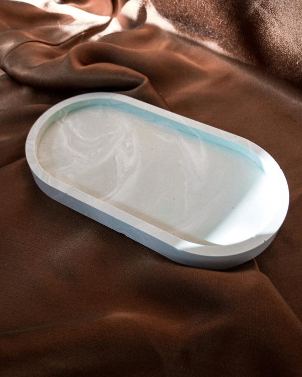 OVAL MARBLE TRAY-eios jewelry