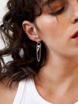 BOLT EARRINGS SILVER-eios jewelry