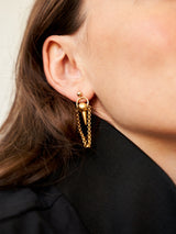 BOLT EARRINGS GOLD-eios jewelry