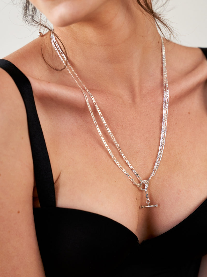 TESSA SILVER NECKLACE-eios jewelry