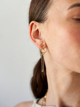ROLL EARRING GOLD-eios jewelry
