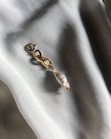 LONG GOLD PEARL CHARM-eios jewelry