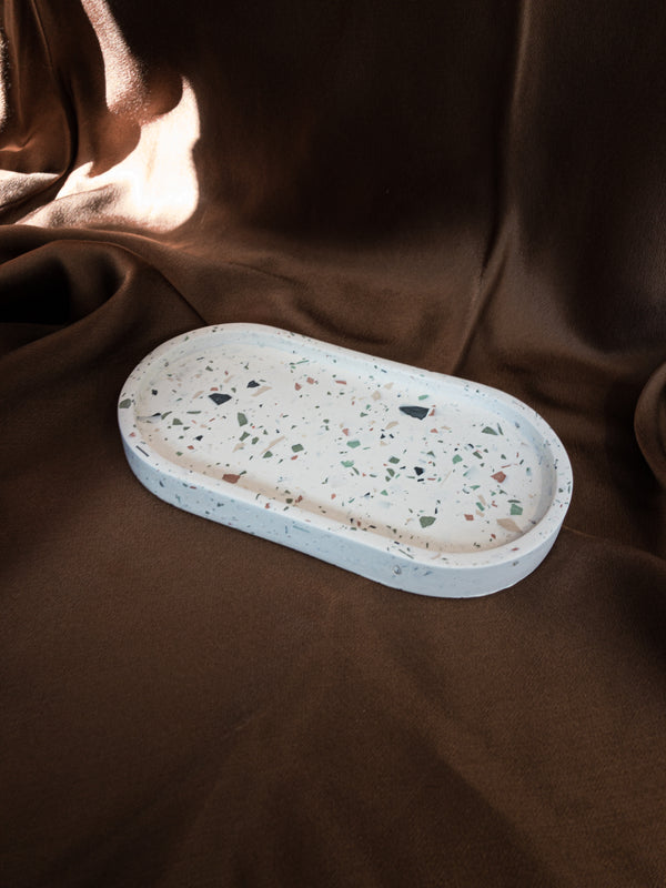 OVAL TERRAZZO TRAY-eios jewelry