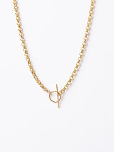 DIME NECKLACE GOLD-eios jewelry