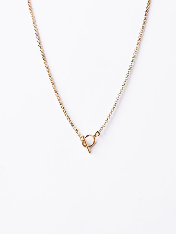 DIME NECKLACE GOLD-eios jewelry