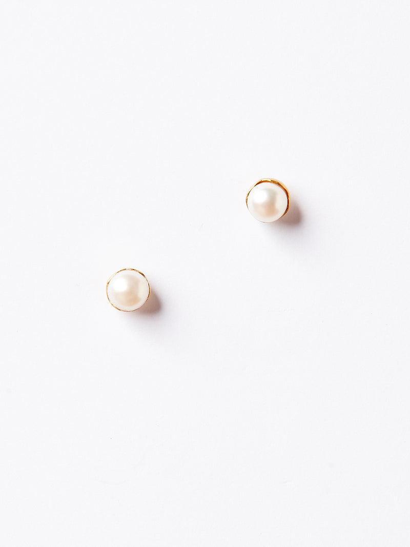 DOT GOLD EARRINGS-eios jewelry