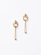 ROLL EARRING GOLD-eios jewelry