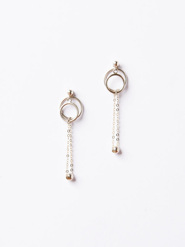 ROLL EARRING SILVER-eios jewelry