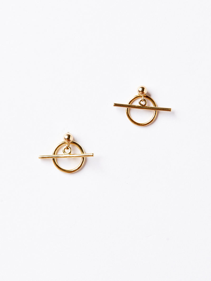 ALBUS EARRINGS GOLD-eios jewelry