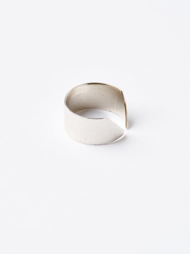 SLOPE RING SILVER-eios jewelry